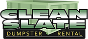 Clean Slate Dumpster Rental Logo